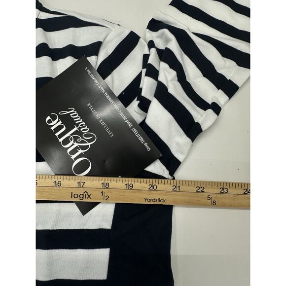 Onque Casuals Womens Jacket Size Large Navy Striped Long Sleeve Zip Up NWTs - Picture 7 of 11